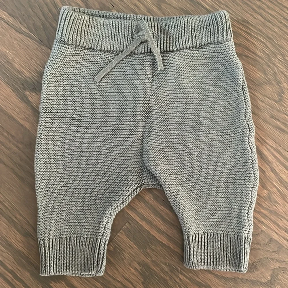 Carter's Just One You Green Cable Knit Sweater & Bottom Set